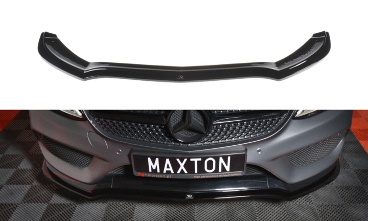 var-ME-C-205-AMGLINE-C-FD Mercedes C-Klass W205 Coupe AMG-Line 2015-2018 Frontsplitter V.1 Maxton Design 