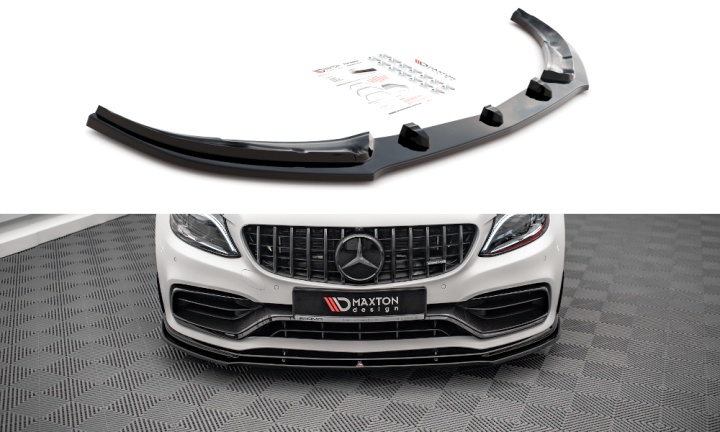 var-ME-C-205F-AMG-C-FD1T Mercedes C63 AMG C205 Coupe Facelift 2018-2021 Frontsplitter V.1 Maxton Design 