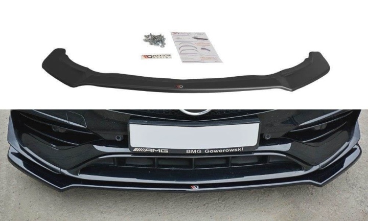 var-ME-CLA-117F-AMG-FD2T Mercedes CLA A45 Facelift AMG 2017-2019 Frontsplitter V.2 Maxton Design 