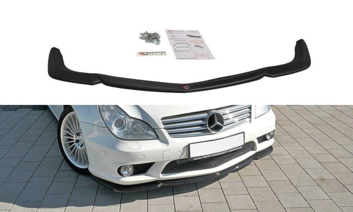 var-ME-CLS-219-AMG-FD1T Mercedes CLS C219 55AMG 2004-2006 Frontsplitter V.1 Maxton Design 