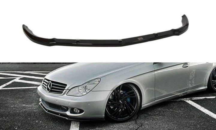 var-ME-CLS-C219-FD1T Mercedes CLS W219/C219 2004-2008 Frontsplitter V.1 Maxton Design 