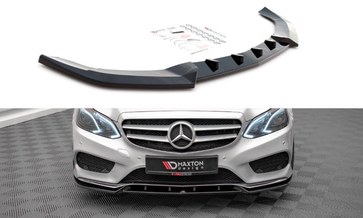 var-ME-E-212F-AMGLINE-FD2 Mercedes E-Klass W212 AMG-Line Facelift 2012-2016 Frontsplitter V.2 Maxton Design 