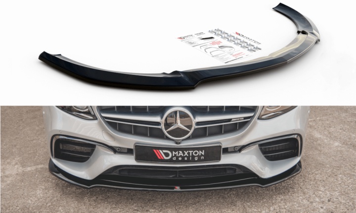 var-ME-E-213-63-ES-FD1T Mercedes E-Klass E63 AMG S/W213 2017- 2021 Frontsplitter V.1 Maxton Design 