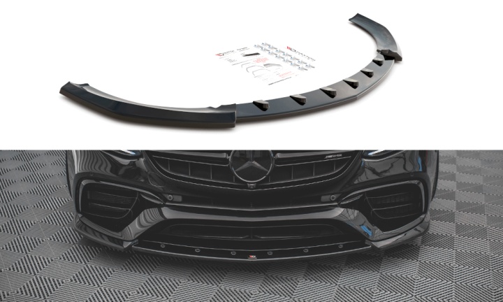 var-ME-E-213-63-ES-FD3T Mercedes E-Klass E63 AMG S/W213 2017- 2021 Frontsplitter V.3 Maxton Design 