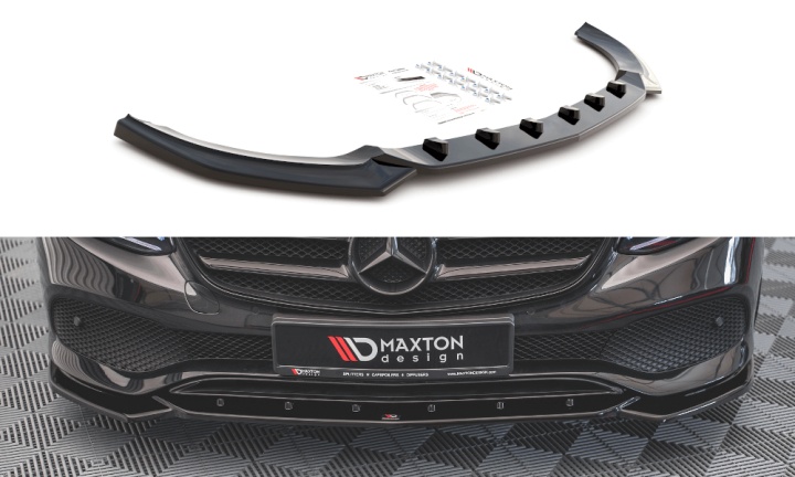 var-ME-E-213-FD1T Mercedes E-Klass W213 2016 -2021 Frontsplitter V.1 Maxton Design 