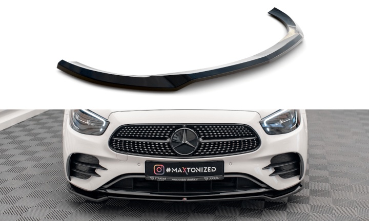 var-ME-E-213F-AMGLINE-FD1 Mercedes E-Klass AMG-Line W213 Facelift 2021+ Frontsplitter V.1 Maxton Design 