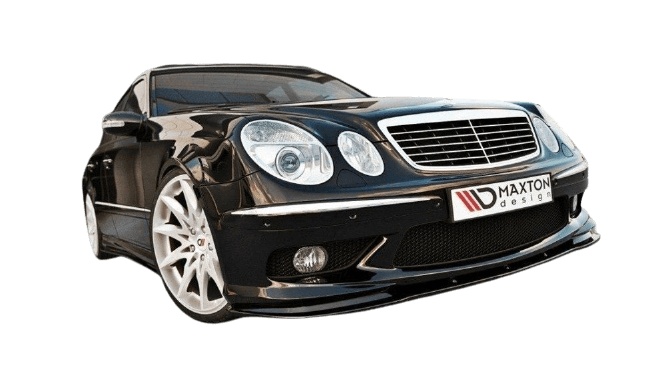 var-ME-E-W211-AMG-FD1T Mercedes E-Klass W211 AMG 2002-2006 Frontsplitter V.1 Maxton Design 