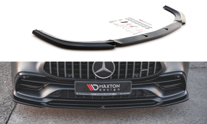var-ME-GT-4D-53-FD1T Mercedes-AMG GT 53 4 Door Coupe 2018+ Frontsplitter V.1 Maxton Design 