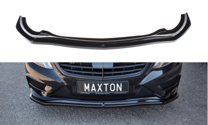 var-ME-S-222-AMGLINE-FD1T Mercedes S-Klass AMG-Line W222 2013-2017 Frontsplitter V.1 Maxton Design 