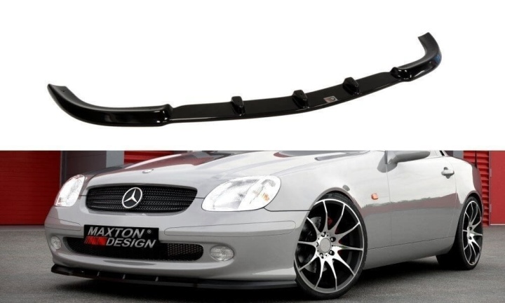 var-ME-SLK-R170-FD1T Mercedes SLK R170 2000-2004 Frontsplitter V.1 Maxton Design 