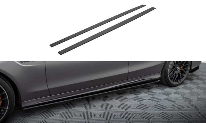 Mercedes AMG C63 Sedan / Estate W205 Facelift 2018-2021 Street Pro Sidokjolar / Sidoextensions Maxton Design i gruppen Välj bilmodell / Mercedes Benz / C-Class 15-21 (W205) / Styling hos DDESIGN Scandinavia AB (var-MEC205F63CNC-SD1B)