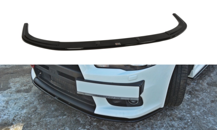 var-MI-LA-10-EVO-FD2 Mitsubishi Lancer Evolution X 2007-2015 Frontsplitter V.2 Maxton Design 