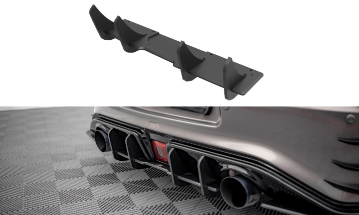 var-NI370ZNISMOCNC-RS1B Nissan 370Z Nismo 2014-2020 Street Pro Bakre Diffuser V.1 Maxton Design 