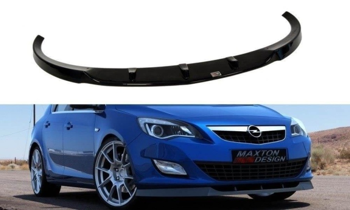 var-OP-AS-4-FD1T Opel Astra J 2009-2012 Frontsplitter V.1 Maxton Design 