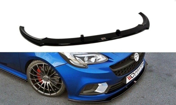 var-OP-CO-E-OPC-FD1T Opel Corsa E OPC 2015-2019 Frontsplitter V.1 Maxton Design 