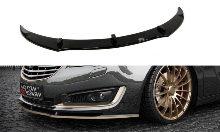 var-OP-IS-1F-FD1T Opel Insignia Facelift 2013-2017 Frontsplitter V.1 Maxton Design 