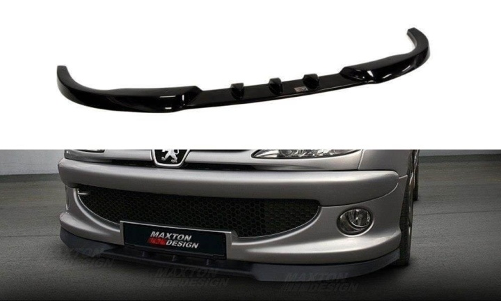 var-PE-206-CC-FD1T Peugot 206 CC/RC/GTI/S16/XSI/XS/Sport 1998-2008 Frontsplitter V.1 Maxton Design 