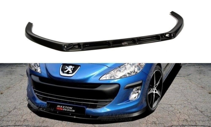 var-PE-308-FD1T Peugeot 308 MK1 2007-2011 Frontsplitter V.1 Maxton Design 