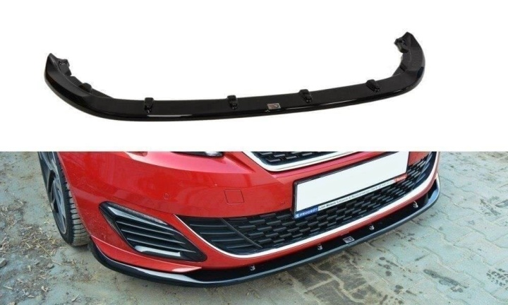 var-PE-308-GTI-FD2T Peugeot 308 GTI MK2 2015-2018 Frontsplitter V.2 Maxton Design 