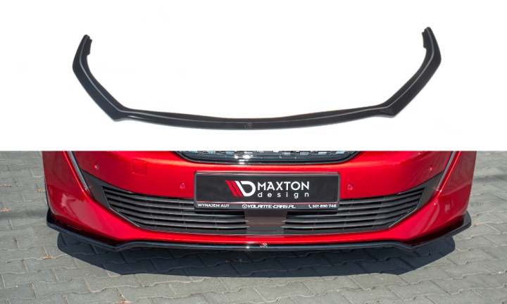 var-PE-508-2-GT-FD1T Peugeot 508 MK2 2018+ Frontsplitter V.1 Maxton Design 