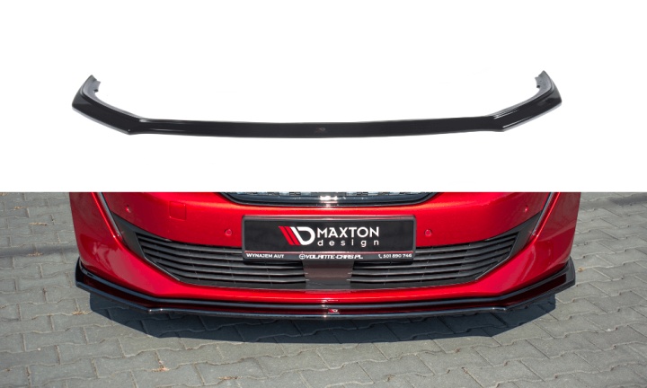 var-PE-508-2-GT-FD2T Peugeot 508 MK2 2018+ Frontsplitter V.2 Maxton Design 