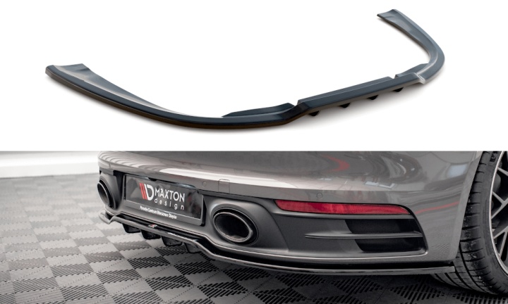 var-PO-911-992-CA-4S-RD1T Porsche 911 Carrera 4S 992 2019+ Bakre Splitter (Med Splitters) V.1 Maxton Design 