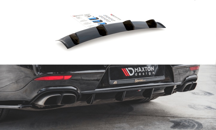 var-PO-PA-970-T-RS1T Porsche Panamera Turbo 970 Facelift 2013-2016 Diffuser V.1 Maxton Design 