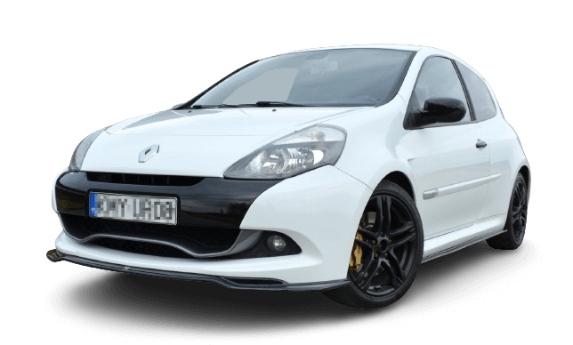 var-RE-CL-3F-RS-FD1T Renault Clio MK3 RS Facelift 2009-2012 Frontsplitter V.1 Maxton Design 