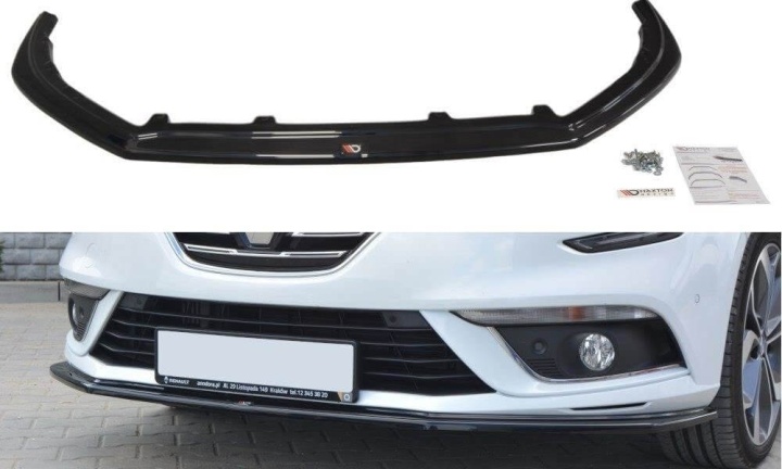 var-RE-ME-4-FD1T Renault Megane IV Hatchback 2016+ Frontsplitter V.1 Maxton Design 