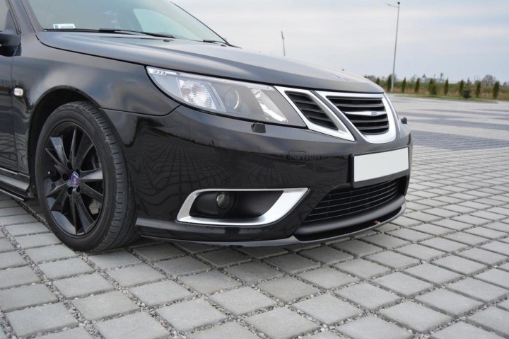 var-SA-9-3-2FL-AERO-FD1 Saab 9-3 Aero 2007-2011 Facelift Frontsplitter Maxton Design 