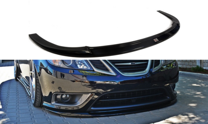 var-SA-9-3-TX-FD1 SAAB 9-3 TurboX 2007-2011 Frontsplitter Maxton Design 