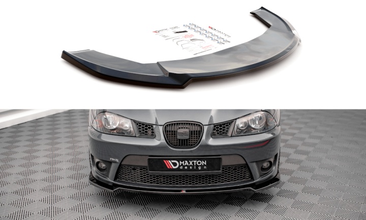 var-SE-IB-3-CU-FD3T Seat Ibiza Cupra Mk3 2004-2008 Frontsplitter V.3 Maxton Design 