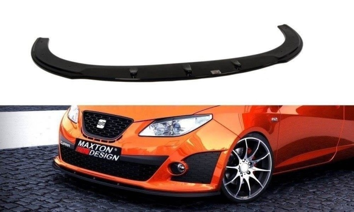 var-SE-IB-4-CUPRA-FD1T Seat Ibiza Cupra MK4 2008-2012 Frontsplitter V.1 Maxton Design 