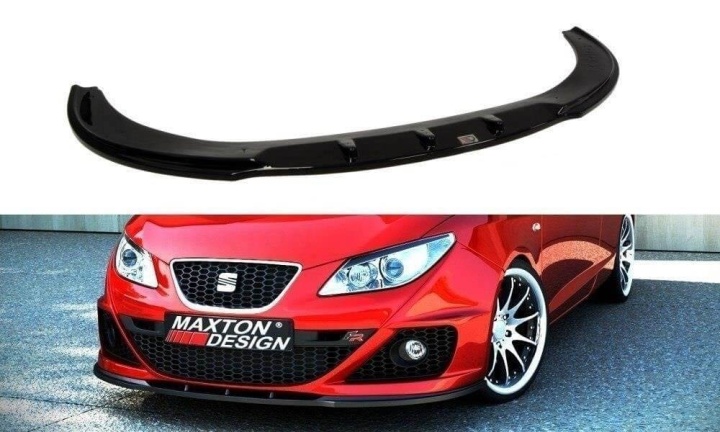 var-SE-IB-4-FR-FD1T Seat Ibiza MK4 FR 2008-2012 Frontsplitter V.1 Maxton Design 