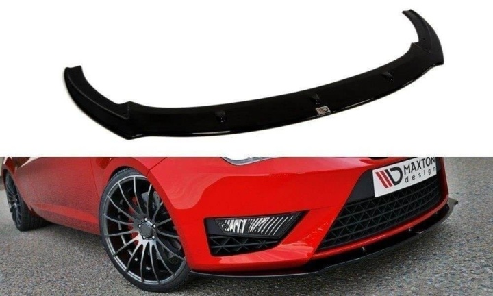 var-SE-IB-4F-CUPRA-FD1T Seat Ibiza Cupra MK4 Facelift 2013-2017 Frontsplitter V.1 Maxton Design 