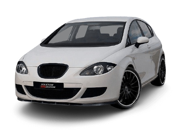 var-SE-LE-2-FD1T Seat Leon MK2 2005-2009 Frontsplitter V.1 Maxton Design 