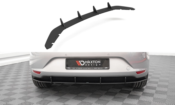 var-SELE3CNC-RS1B Seat Leon Hatchback 2012-2016 Street Pro Diffuser V.1 Maxton Design 