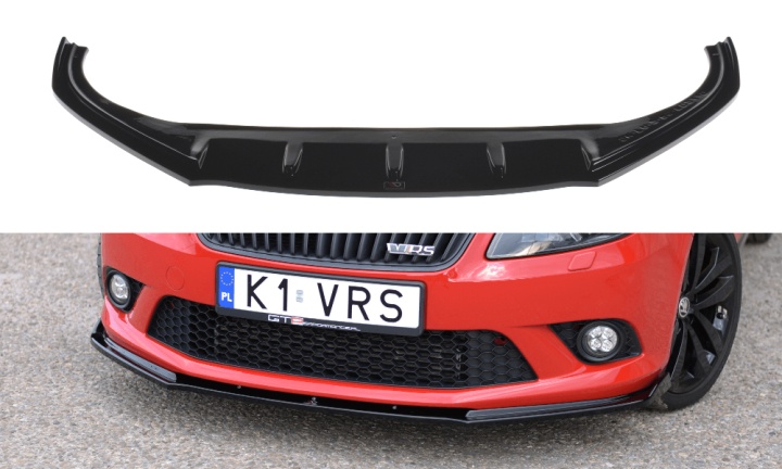 var-SK-FA-2-RS-FD1T Skoda Fabia RS MK2 2010-2014 Frontsplitter V.1 Maxton Design 