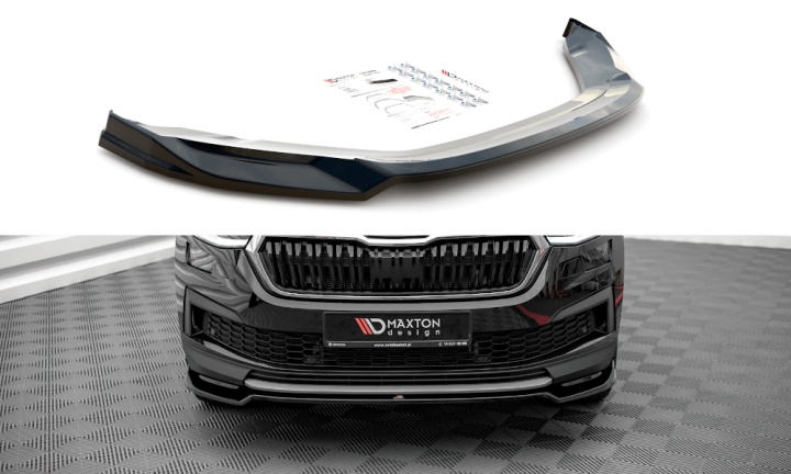 var-SK-KO-1F-FD2T Skoda Kodiaq 2021+ Frontspoiler V.2 Maxton Design 