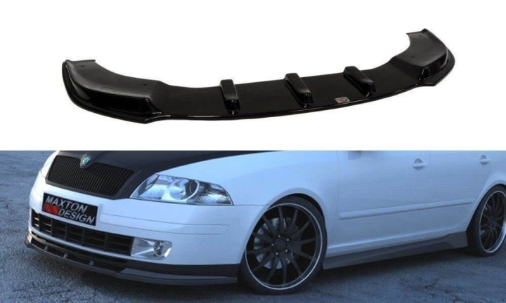 var-SK-OC-2-FD1T Skoda Octavia MK2 2004-2008 Frontsplitter V.1 Maxton Design 