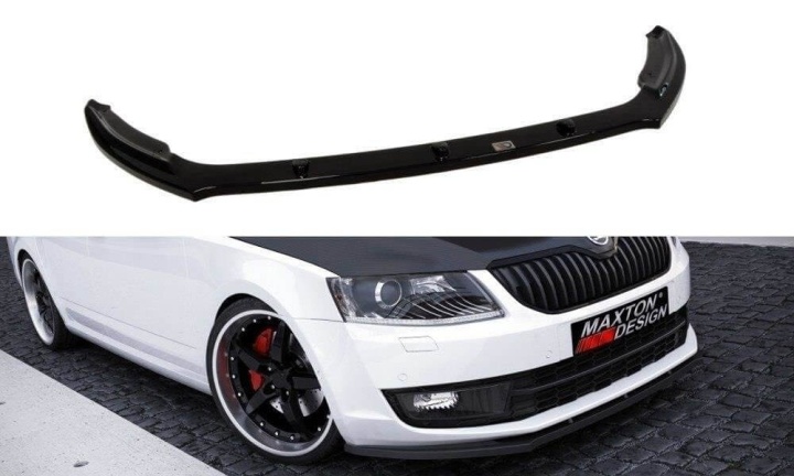 var-SK-OC-3-FD2T Skoda Octavia MK3 2013-2019 Frontsplitter V.2 Maxton Design 