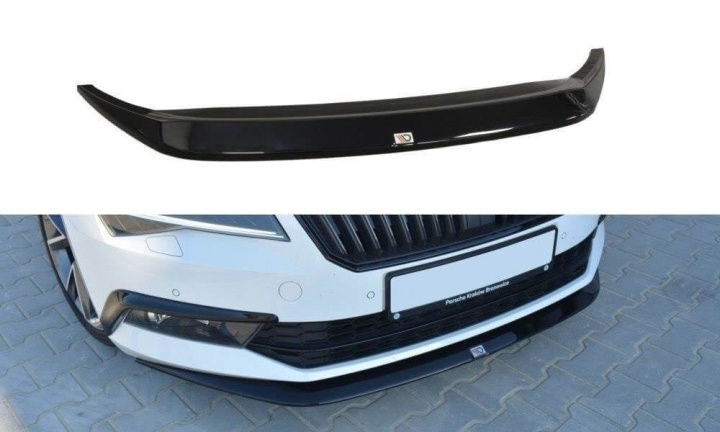 var-SK-SU-3-FD1T Skoda Superb Mk3 2015-2018 Frontsplitter V.1 Maxton Design 