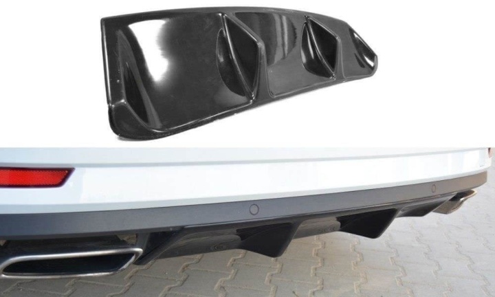 var-SK-SU-3-RS1T Skoda Superb Mk3 2015-2019 Diffuser V.1 Maxton Design 