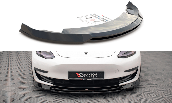 var-TE-MODEL3-1-FD3T-FD3R Tesla Model 3 2017+ Frontsplitter V.3 Maxton Design 