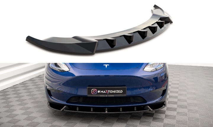 var-TE-MODELY-1-FD1T Tesla Model Y 2020+ Frontsplitter V.1 Maxton Design 