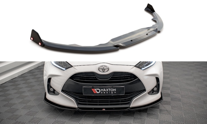 var-TO-YA-4-FD1T-FSF Toyota Yaris Mk4 2019+ Frontsplitter + Splitters V.1 Maxton Design 