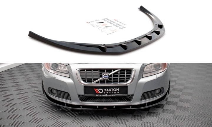 var-VO-V70-3-FD1T Volvo V70 MK3 2007-2013 Frontsplitter V.1 Maxton Design 