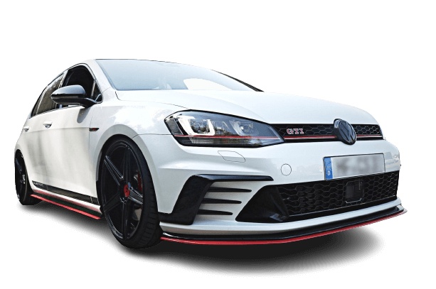 var-VW-GO-7-GTI-CS-FD1T VW Golf 7 GTI Clubsport 2016-2017 Frontsplitter V.1 Maxton Design