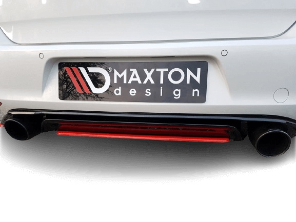 var-VW-GO-7-GTI-CS-RD1T VW Golf 7 GTI Clubsport 2016-2017 Bakre Splitter V.1 Maxton Design