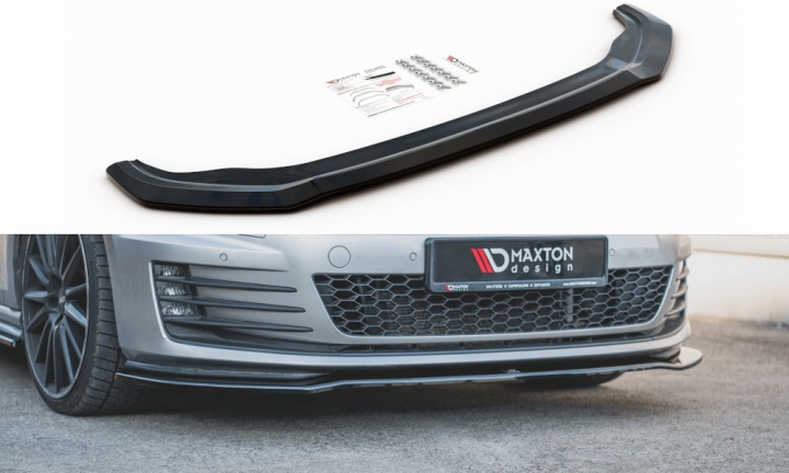 var-VW-GO-7-GTI-FD2T VW Golf 7 GTI 2013-2016 Frontsplitter V.2 Maxton Design 